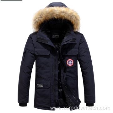 winter windproof padded quilted lining fleece men coats